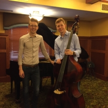 L'Ambizioso Duo-Villas of Lilydale-the duo with their bass instrument